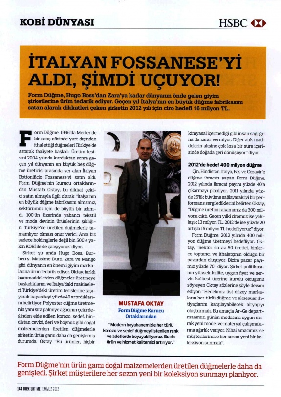 İtalyan Fossanese'yi Aldı, Şimdi Uçuyor /Turkish Time Dergisi