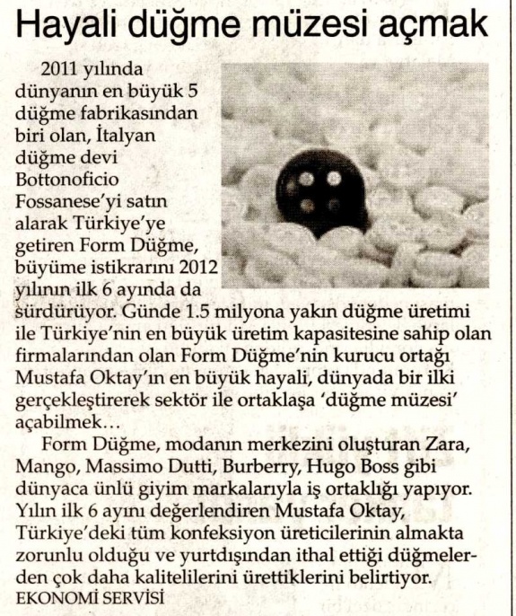 Hayali Düğme Müzesi Açmak / Yeni Mesaj Gazetesi