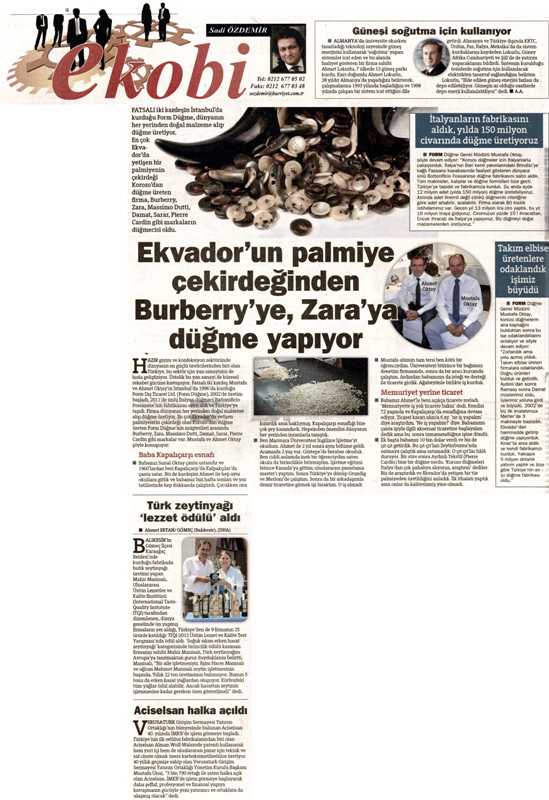 Ekvador'un Palmiye Çekirdeğinden Burberry ve Zara'ya Düğme Yapıyor /Hürriyet