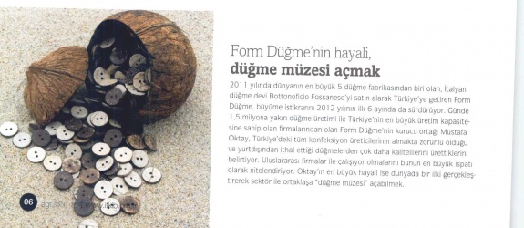 Form Düğme'nin Hayali Düğme Müzesi Açmak /Hedef Dergisi
