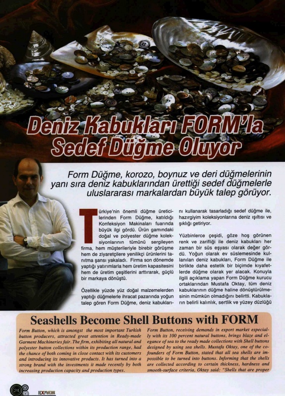 Deniz Kabukları Formla Sedef Oluyor/Tex to Wear Dergisi