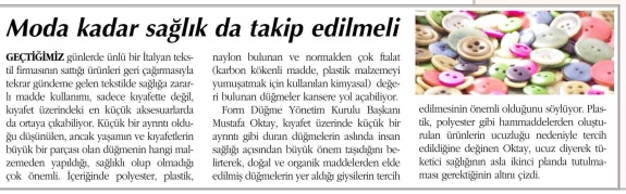 Moda Kadar Sağlık da Takip Edilmeli - Ortadoğu Gazetesi