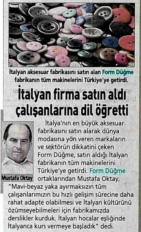 İtalyan Firma Satın Aldı, Çalışanlarına Dil Öğretti /Posta Gazetesi